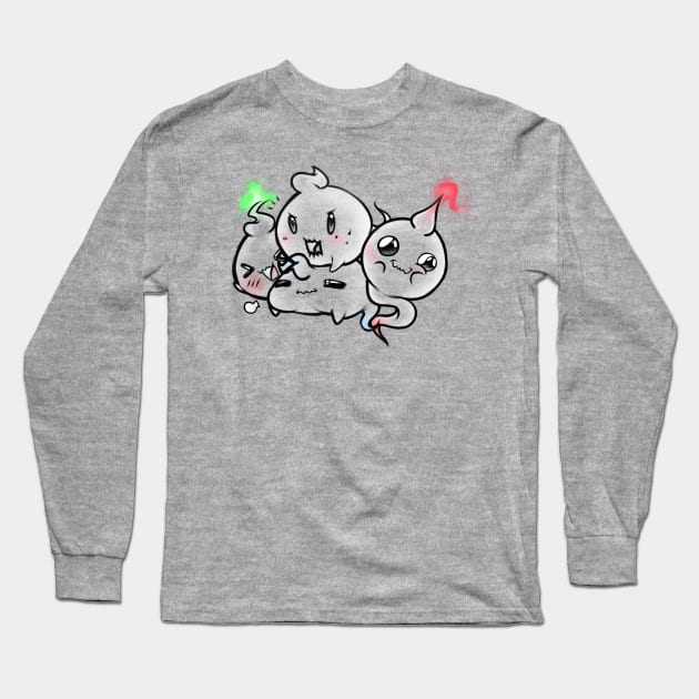 Little Ghosts Long Sleeve T-Shirt by KimberLiAnn